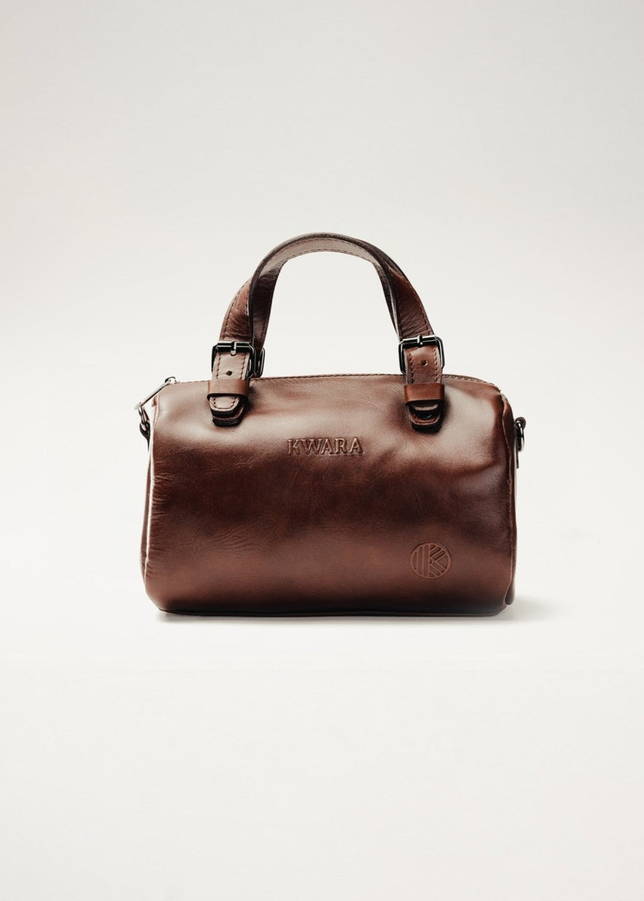 Bolso de piel artesanal tipo duffel – Modelo AXOLOTE de Kwara hecho a mano por Kwaramx.com | exclusivo de Kwaramx.com