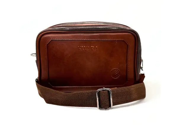 Neceser de piel artesanal con asa lateral – Modelo GRAN COYOTE de Kwara hecho a mano por Kwaramx.com | exclusivo de Kwaramx.com