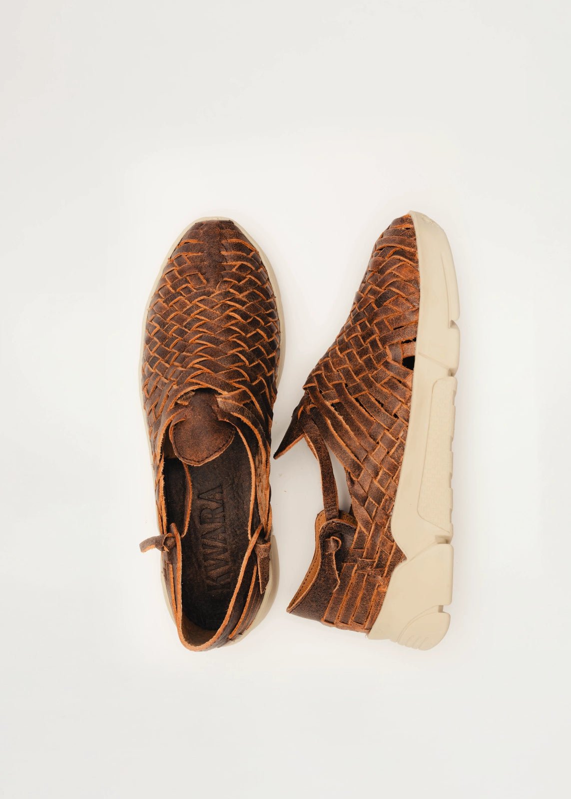 Tenis artesanal tipo huarache con suela cómoda – Modelo Fusion de Kwara hecho a mano por Kwaramx.com | exclusivo de Kwaramx.com