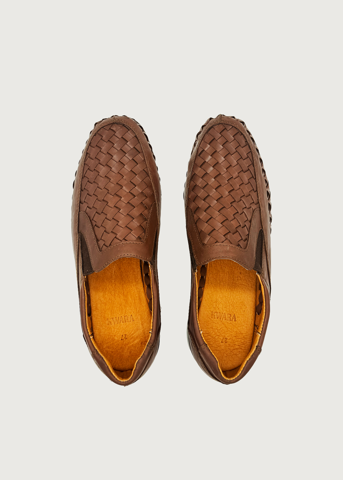 Veneto  Mocasín artesanal tejido de piel