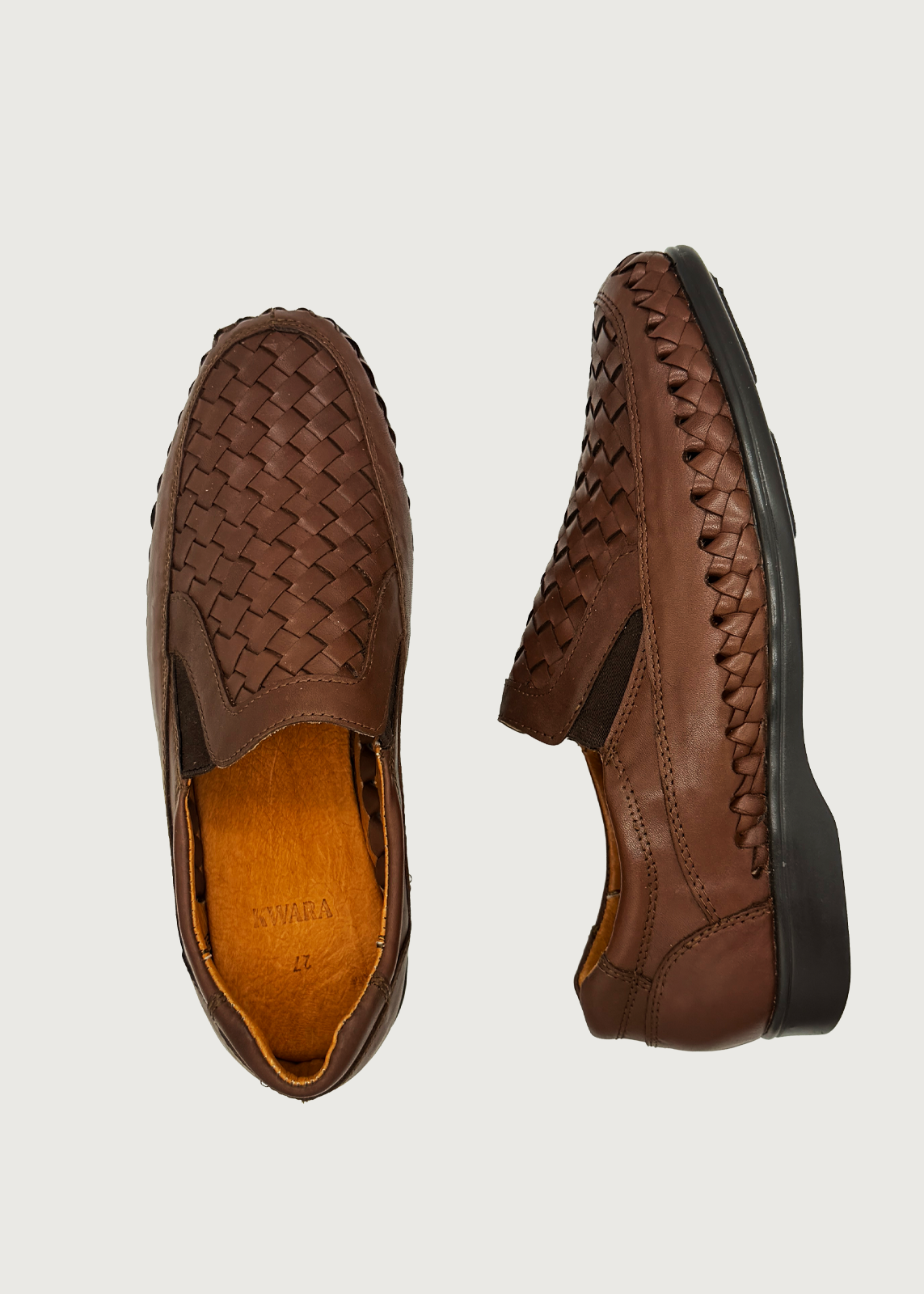 Veneto  Mocasín artesanal tejido de piel