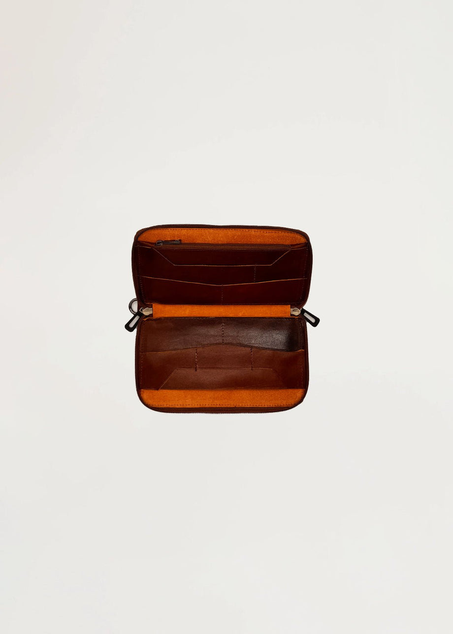 Cartera de Piel Genuina con Cierre - Clutch Artesanal Mexicana KWARA hecho a mano por KWARA | Accesorios exclusivo de Kwaramx.com