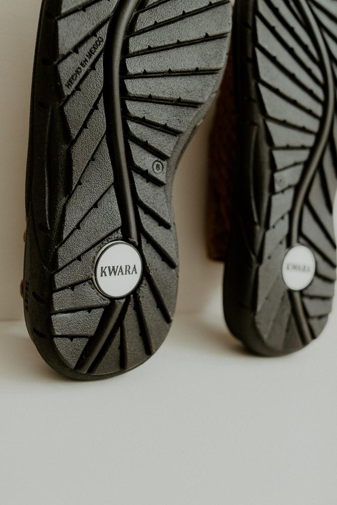 Huarache CHICO PREMIUM mujer piel natural hecho a mano café – México