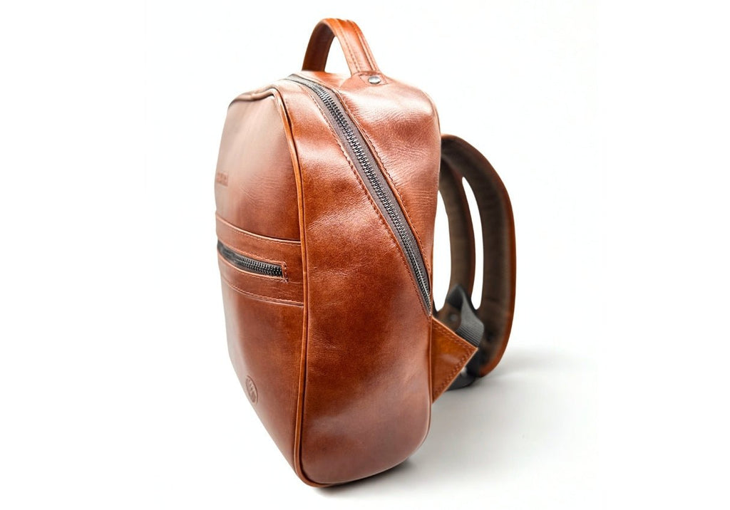 Mochila de piel artesanal color – Modelo Ocelote de Kwara hecho a mano por Kwaramx.com | exclusivo de Kwaramx.com