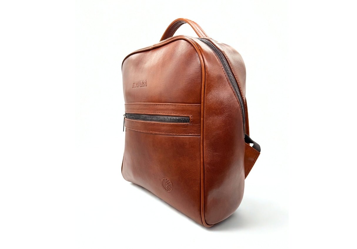 Mochila de piel artesanal color – Modelo Ocelote de Kwara hecho a mano por Kwaramx.com | exclusivo de Kwaramx.com