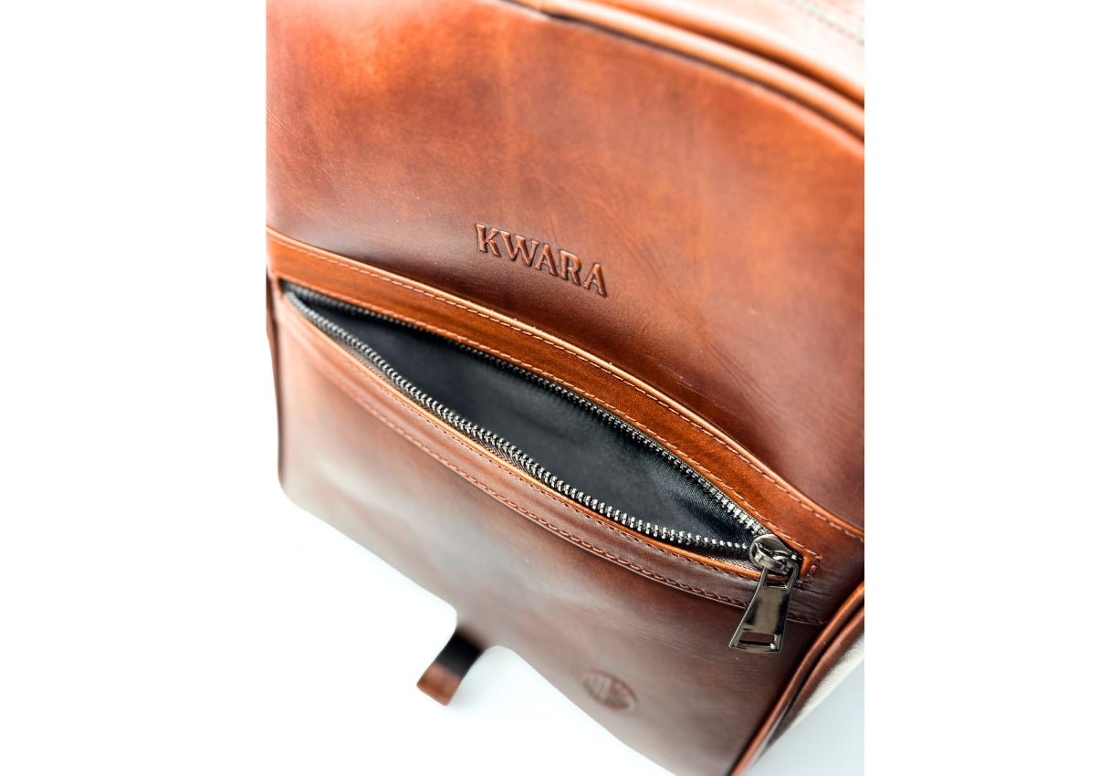 Mochila de piel artesanal color – Modelo Ocelote de Kwara hecho a mano por Kwaramx.com | exclusivo de Kwaramx.com