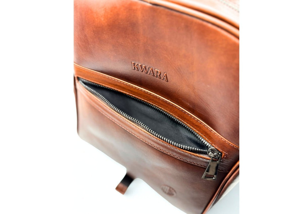 Mochila de piel artesanal color – Modelo Ocelote de Kwara hecho a mano por Kwaramx.com | exclusivo de Kwaramx.com