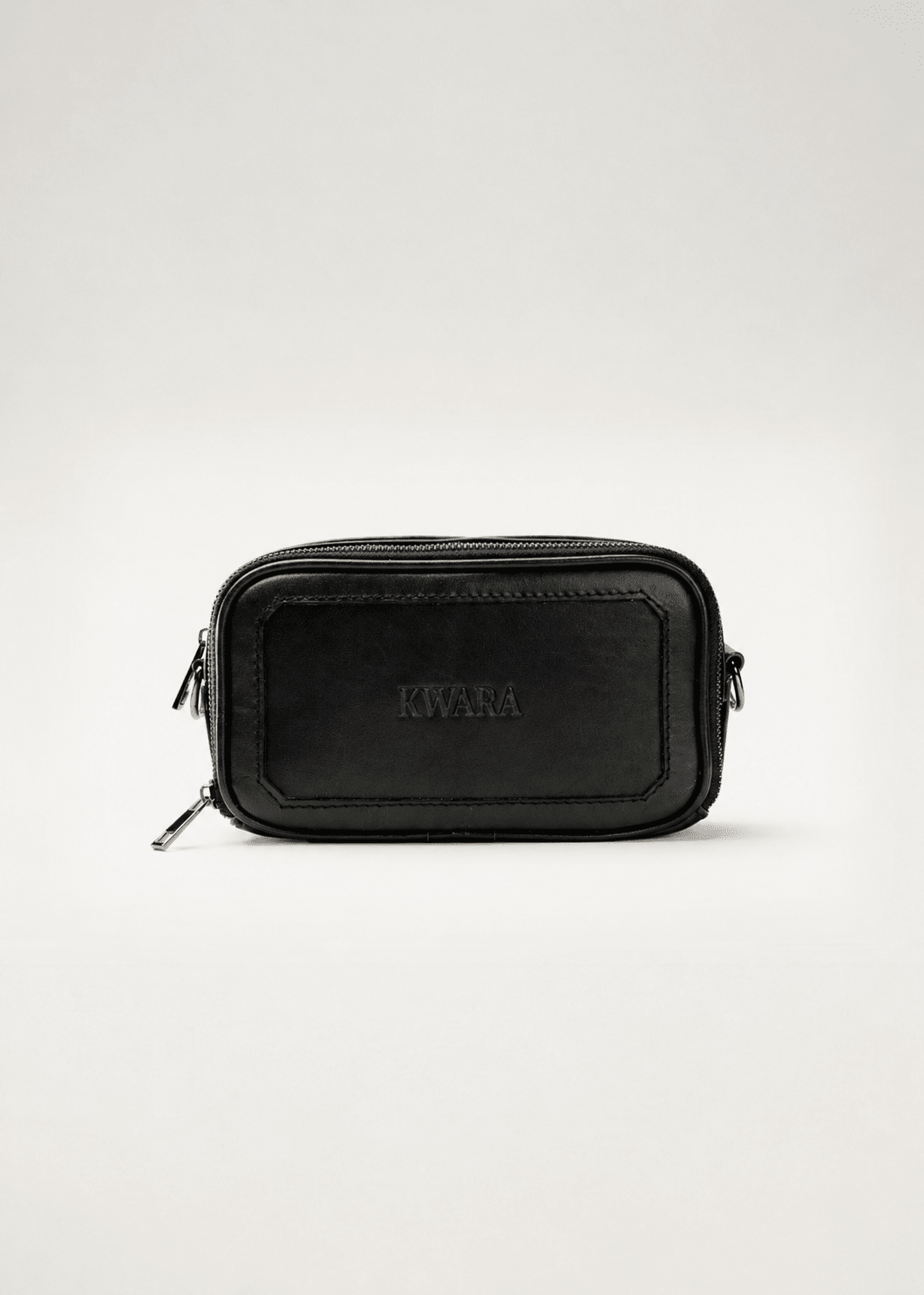 Pouch de piel artesanal azul – Modelo COYOTE de Kwara hecho a mano por Kwaramx.com | exclusivo de Kwaramx.com