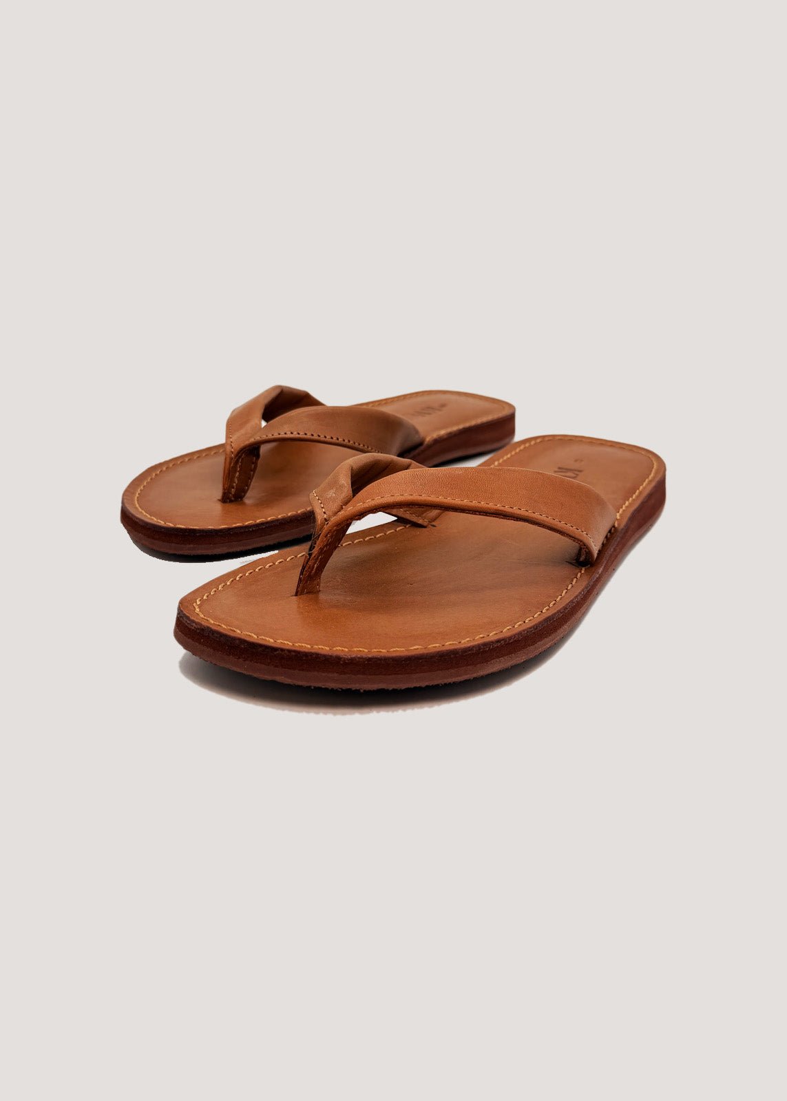 Sandalia Artesanal de Piel Café Dama | KWARA